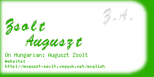 zsolt auguszt business card
